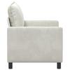 Cream Sofa 126 x 81 x 87.5 cm Velvet