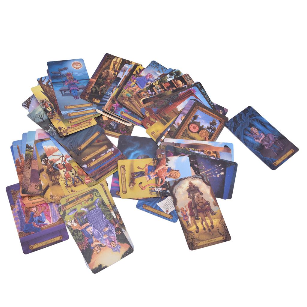 78PCS Wonderland Карты Таро Инструмент для гадания Бумага с покрытием Английская настольная игра для начинающих
