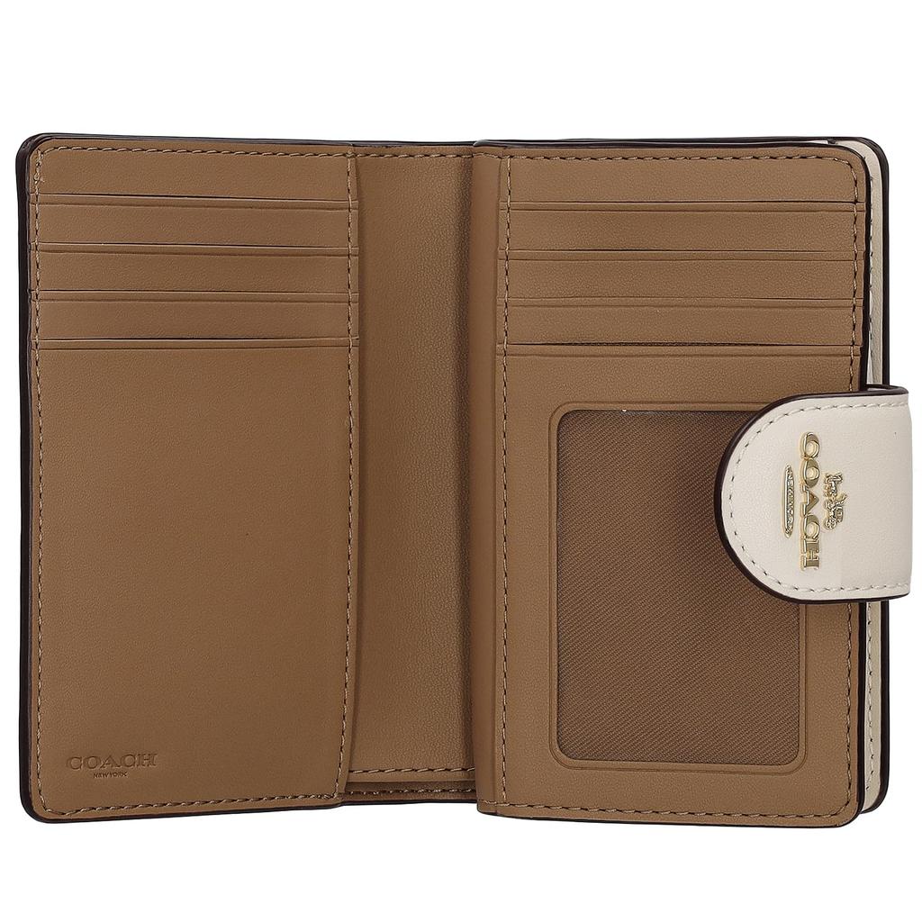 Кошелек бифолд CW786 [Coach] Женский Бежевый/Белый [Товар]