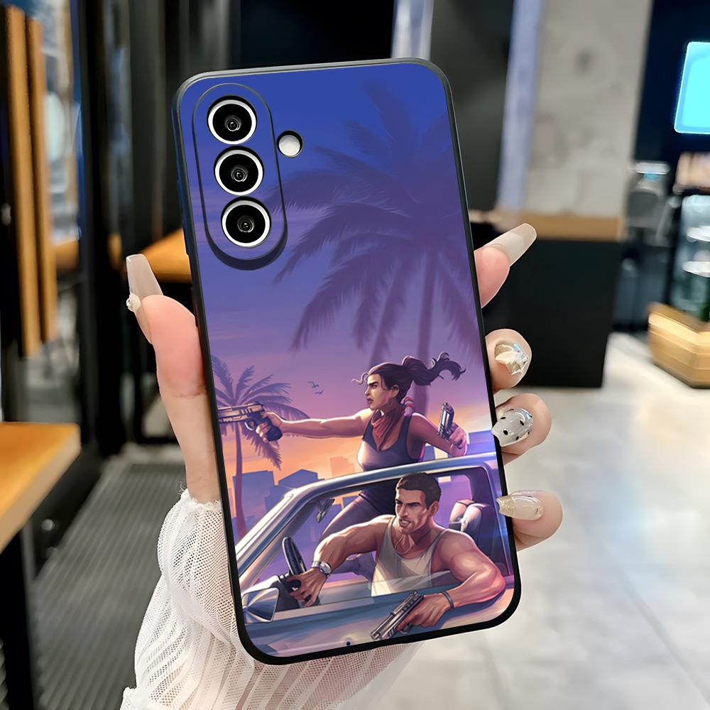 Чехол для телефона Grand Theft Auto GTA V для Samsung A25 A13 A33 5G A54 A36 A35 A56 A52 A14 Ударопрочный Мягкий Чехол