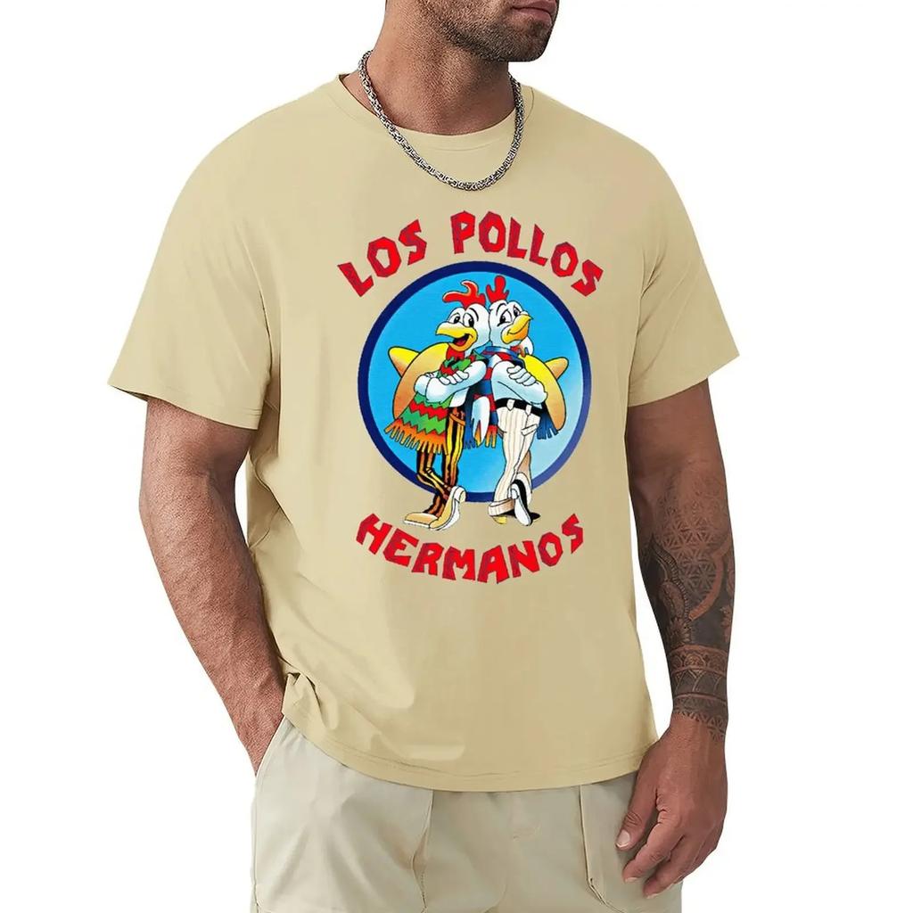 Los Pollos Hermanos Cool And Funny Short Sleeved Casual Fashion Cotton T-shirt Tee Shirts