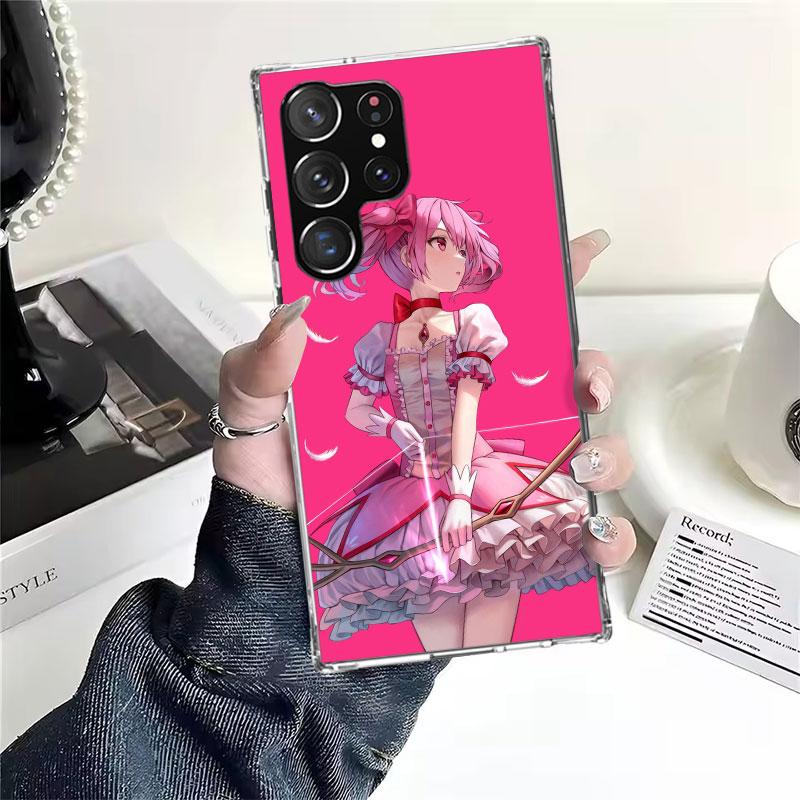Мягкий чехол для телефона с принтом Мадока Магика для Samsung Galaxy S22 S23 S24 S25 Edge S26 Ultra S20 FE S21 Plus + Fundas Coque Galaxy S20