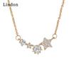 Lindon женское ожерелье кулон медный сплав циркон для женщин свадебная вечеринка модный подарок