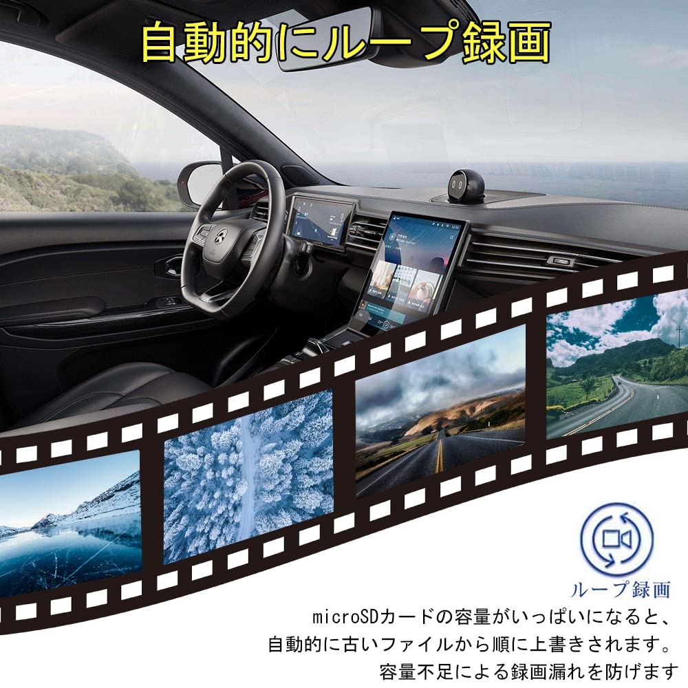 Ulopop New Truck Drive IPS 4K Image Split Monitor with Recording Guideline Can Switch Between Normal and Mirror with Parking Monitoring Compatible