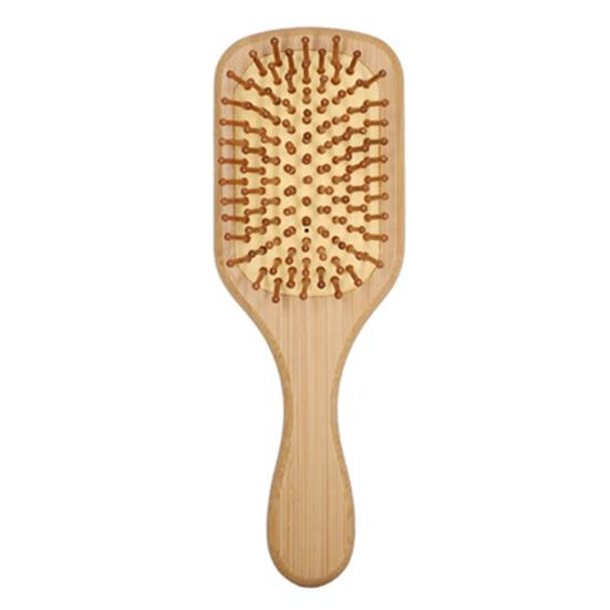 Bamboo Air Cushion Brush Men Women Scalp Massage Hair Comb Anti-static Portable Fluffy Hair Styling Detangling Paddle Brush