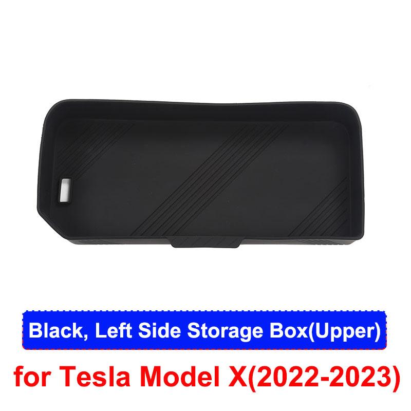Для Tesla Model X Органайзер для хранения в заднем багажнике, ящик-лоток, силиконовый водонепроницаемый, ModelX 2023 2022, протектор, аксессуары для салона автомобиля