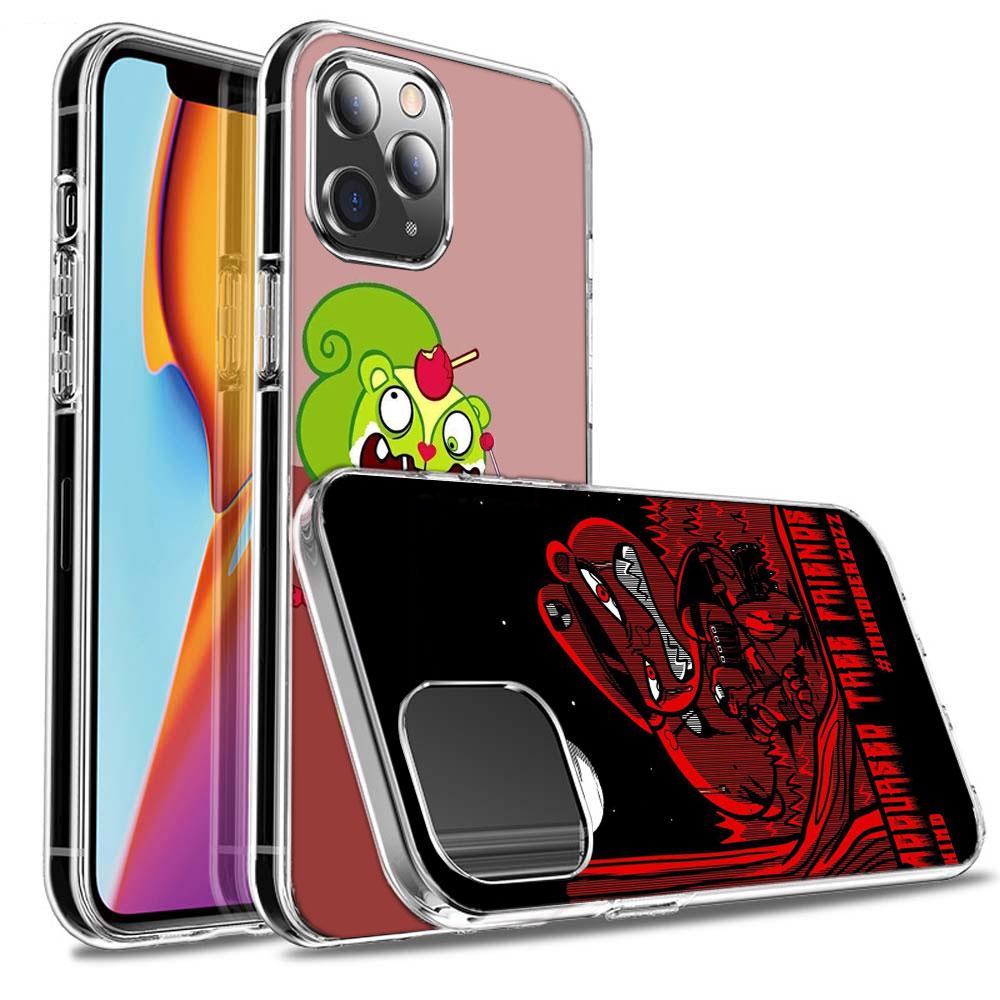 Чехол для телефона Happy Tree Friends Для iPhone 16E 15 Pro 14 Plus 17E 16 17 Pro Max Air 11 12 13 Mini Ударопрочный Чехол Милый Чехол TP