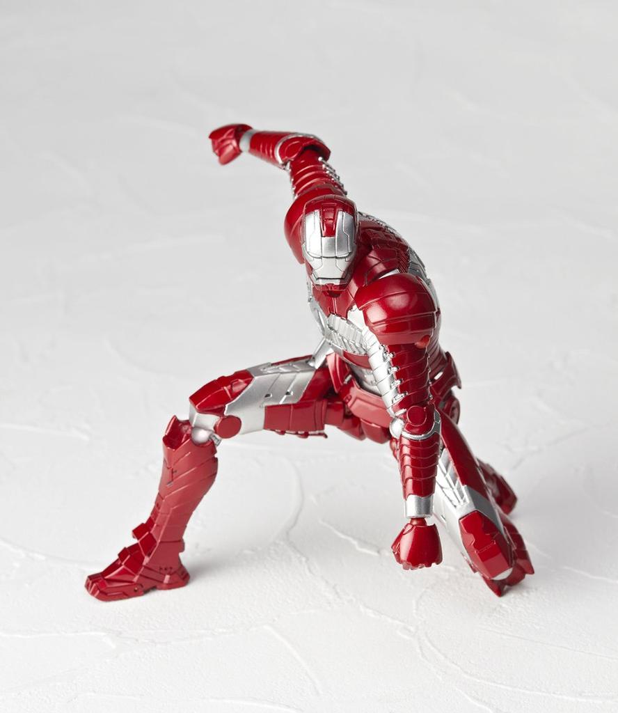 Legacy of Revoltech Iron Man 2 Iron Man Mark V, Approximately 155mm ABS & PVC Pre-painted Action Figure, LR-024 [Parallel Import]