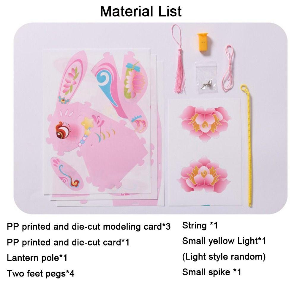 Handmade Chinese Rabbit Lantern Cartoon Mid-Autumn Festival Lantern  Mid-Autumn Festival