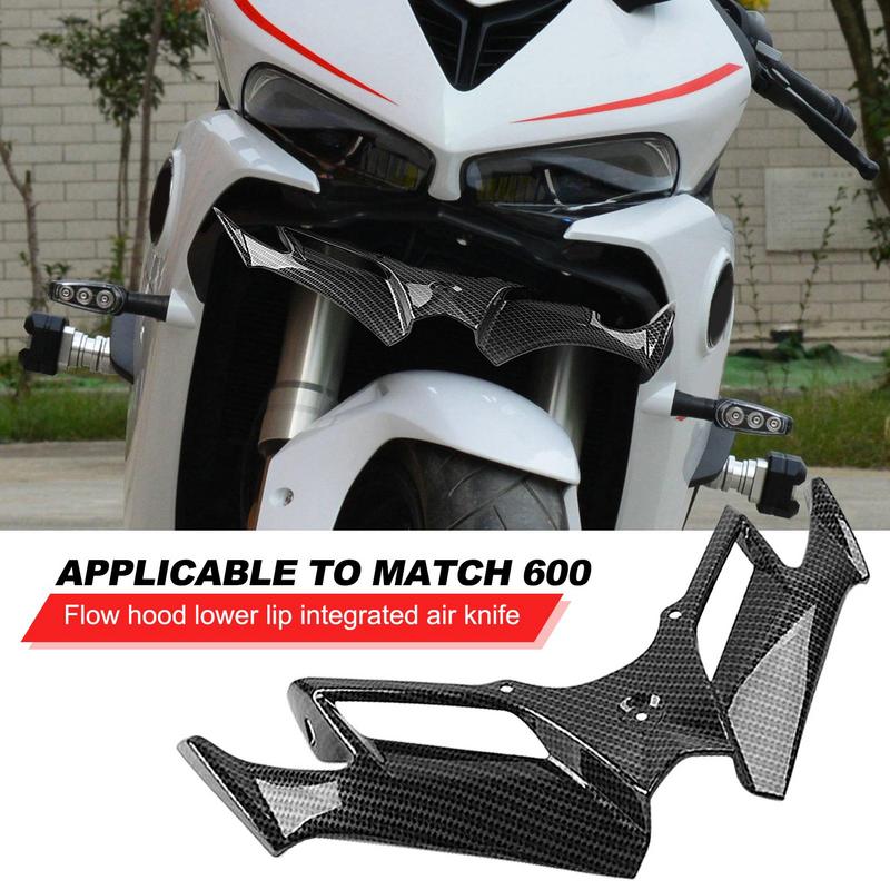 Мотоциклетный спойлер Открытый передний спойлер Крылышки Аэродинамический спойлер Передний обтекатель Аэрокрыло Мотоциклетные аксессуары для переоборудования