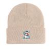 Snowman "S" Winter Knitted Hat Beanie, Skullies Beanies Cancer Chemo Stretchable Leisure Headwear Knitted Hat Beanie