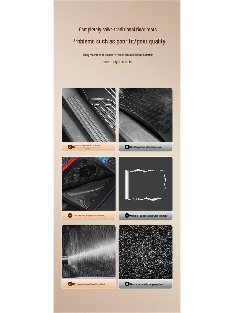 Автомобильные коврики Toyota Corolla Rui Fang из ТПЭ и шелковой нити, полное покрытие, для сиденья водителя