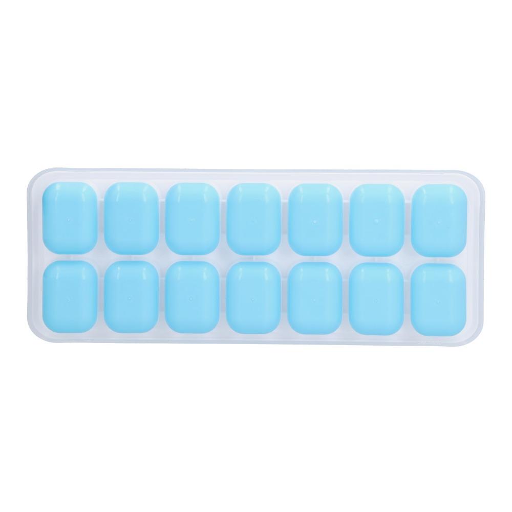2pcs Food Grade Silicone Ice Cube Tray Removable Lid Freezer Ice Mold Stackable Ice Cube Mold Home