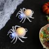 Halloween Light-up Spider Figurine Realistic Plastic Spider Animal Figure with LED Light for Halloween Indoor Home Party Decor