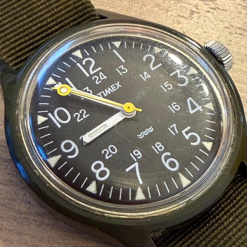 Б/у [Редкий/Рабочий] 80-х TIMEX Camper Ручной завод Винтажные Военные