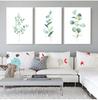 Botanical Green Leaves Canvas Painting Eucalyptus Watercolor Print Floral Leaves Wall Art Poster Green Wild Nordic Home Decor