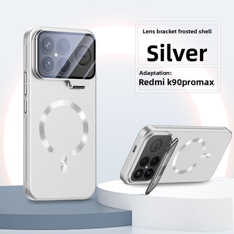 Чехол для Xiaomi POCO F8 Pro Жесткий ПК Магнитная беспроводная зарядка Подставка для объектива Защитная задняя крышка Чехол для POCO F8 Ultra Корпус