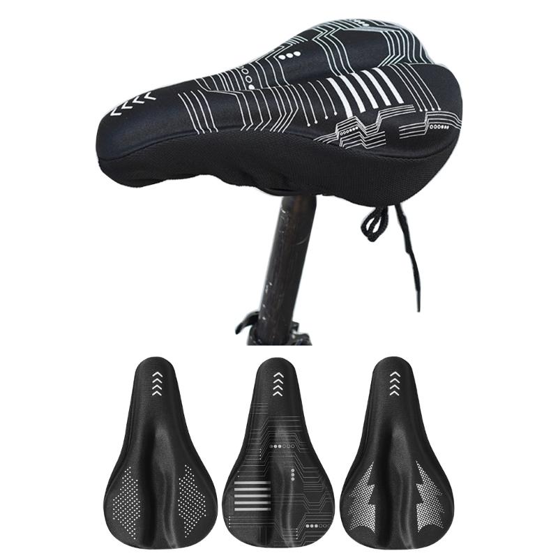 Gel Bike Seat Cover Padded Soft Bike Seat Cushion Waterproof Cover Bike Saddle Cushion Covers for Mountain Road Bikes