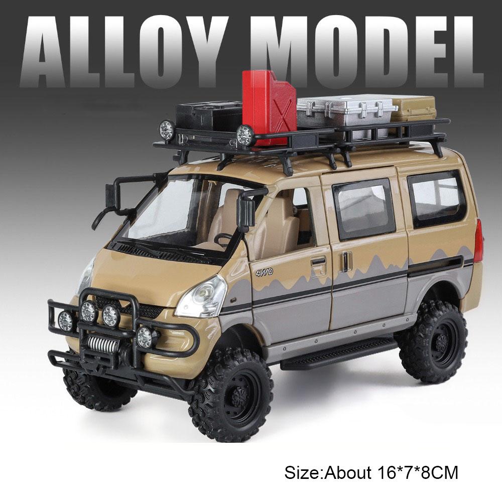 1:24 Scale WULING MINIEV Toy Model Car Metal Body Sound Light Pull Back Simulation Off-road Vehicles Models Children's Gifts