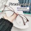 Women's Ultralight HD Reading Glasses Men Vintage Round Frame Far Sight Eyeglasses Unisex Luxury Design Presbyopia for Ladies
