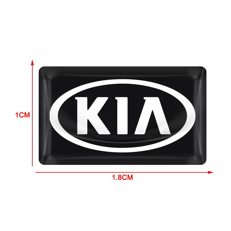 Маленький руль из углеродного волокна Наклейки с логотипом автомобиля 3D для KIA Sportage Ceed Rio 3 4 Picanto Sorento Optima Cerato Soul Amanti