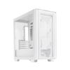 Asus A21 BTF Motherboard Compatible Tempered Glass Middle Tower Micro ATX PC Case White Domestic Authorized Distributor Product CASE/WHT