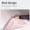 Breathable Solid Color Satin Sheets Machine Washable Comfortable Durable Satin Flat Sheet Waterproof