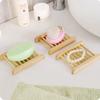 1Pcs Handmade Wooden Soap Box Frame Creative Contracted Bathroom Toilet Soap Natural Bamboo Drop