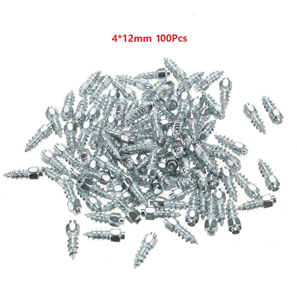 100 шт. шипы для автомобильных шин противоскользящие винты гвозди авто мотоцикл велосипед грузовик внедорожные шины противообледенительные шипы подошва для снегоступов