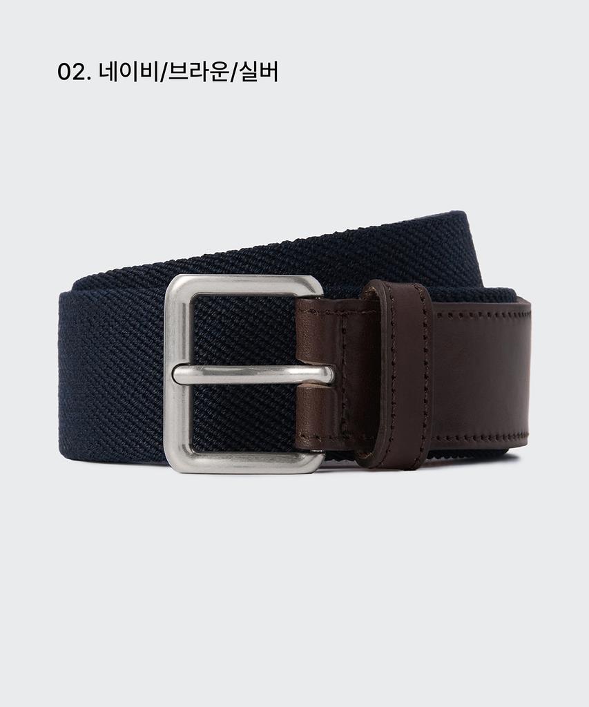 MUSINSA STANDARD Elastic Webbing Club Belt_35Mm