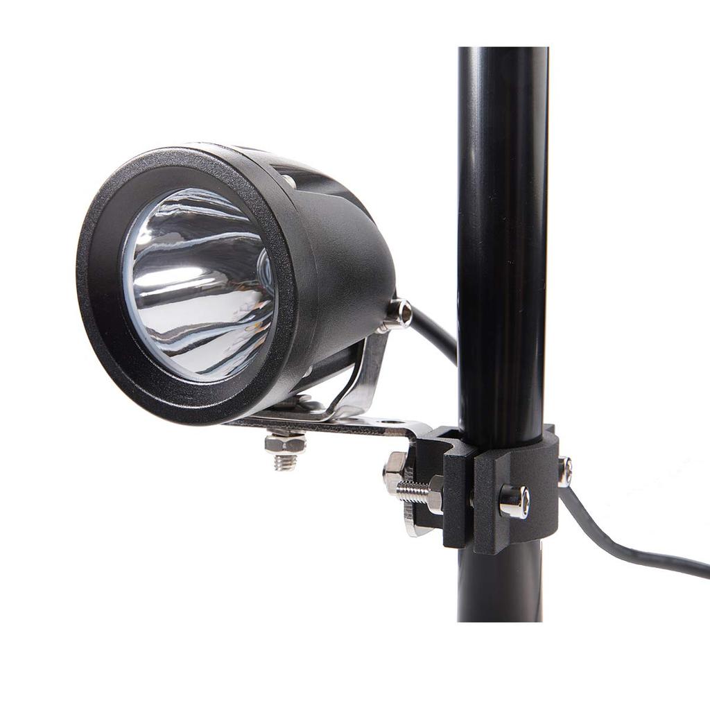 Кронштейн для трубы Lightronic, Крепление для бампера мотоцикла Fokclamp Светодиодный рабочий свет, Специальный кронштейн для подсветки, Нержавеющая сталь