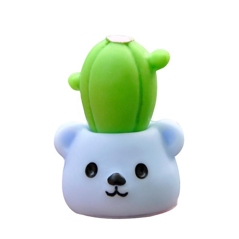 Cute Animal Succulent Resin Statue Action Figure Model For Tabletop Decor Gift