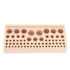 Leather Tool Holder 68 Holes Beech Wood DIY Making Stable Reasonable Hole Position Professional