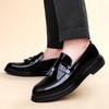 Модные модные мужские универсальные минималистичные кожаные туфли Лоферы Мужская классика Черный Мужская обувь для вождения Мужская обувь для отдыха на открытом воздухе, вечеринки, свадьбы