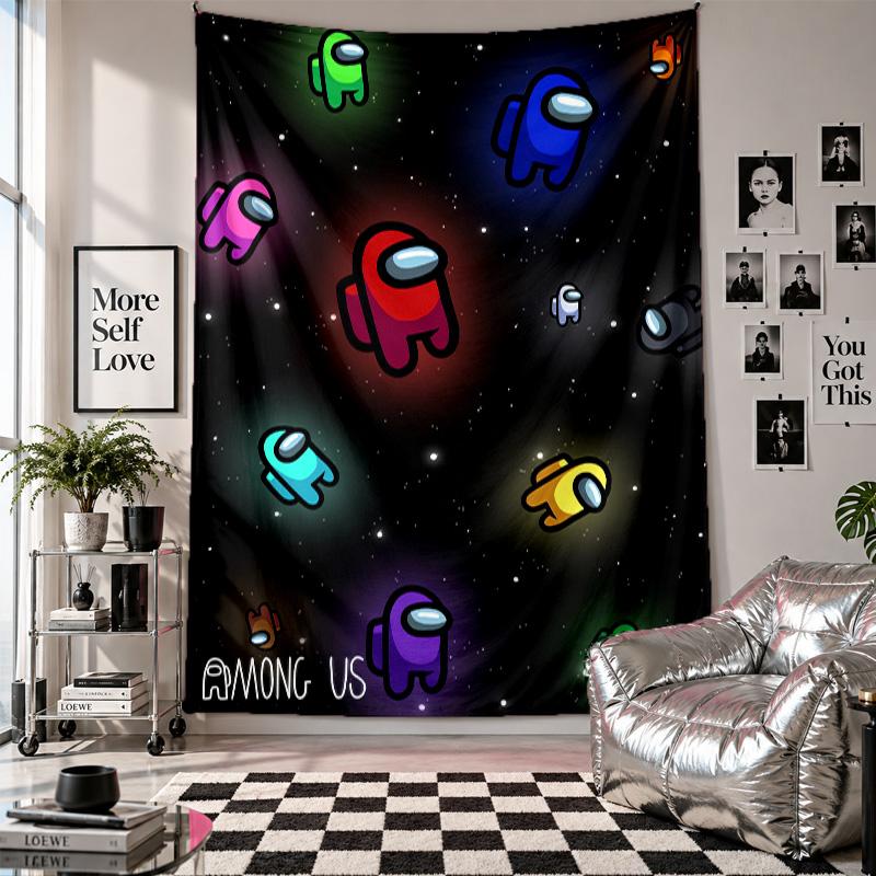 Wall TapestryAmong Us Art Hanging Cloth Decorative Background Cover for Room Decoration