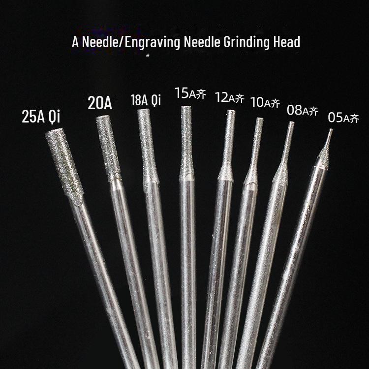 "Diamond Needle Drill Bit for Jade Carving: Precision Grinding and Punching Tool"