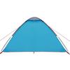 Dome Camping Tent for 2 Persons Blue Waterproof