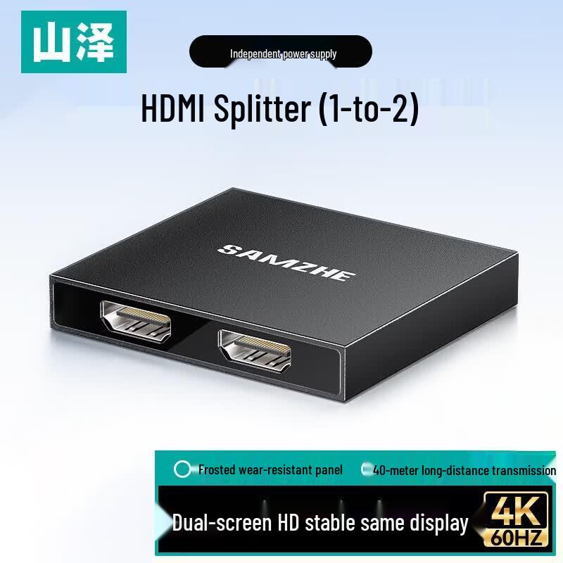 SAMZHE HDMI-разветвитель 1 вход 2 выхода 4K@60Hz