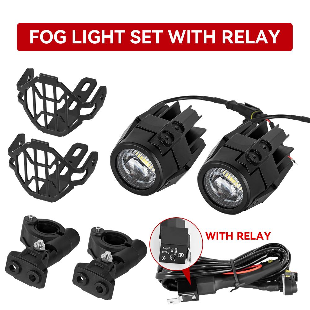 Мотоциклетные светодиодные вспомогательные фары Противотуманная фара в сборе Для BMW R1200GS F800GS F700GS F650 K1600 G310GS Передняя фара Фары для вождения