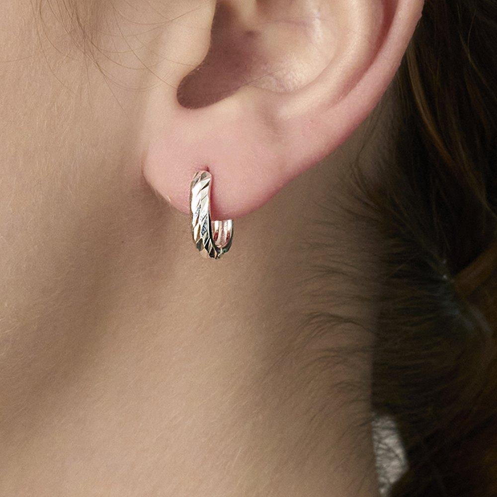 Mimij 925 Silver Shine Willing Earrings