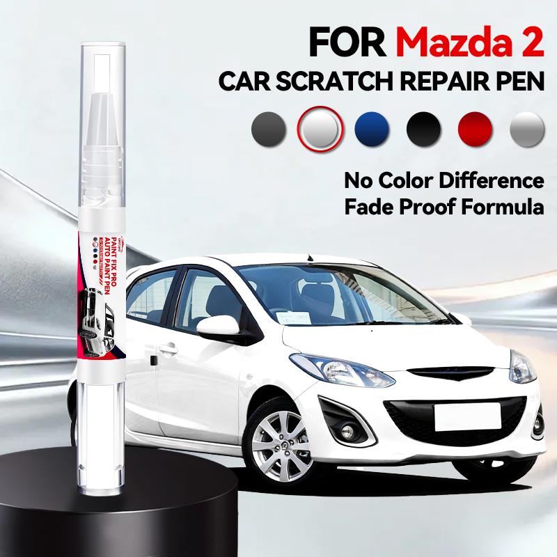 For Mazda 2 1996-2026 Car Paint Pen Scratch Repair Detailing Tools Car Accessories Black Spray Paint Color Repair