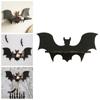 Bat-shaped Wooden Floating Shelves Black Jewelry Display Rack  Decoration Crafts