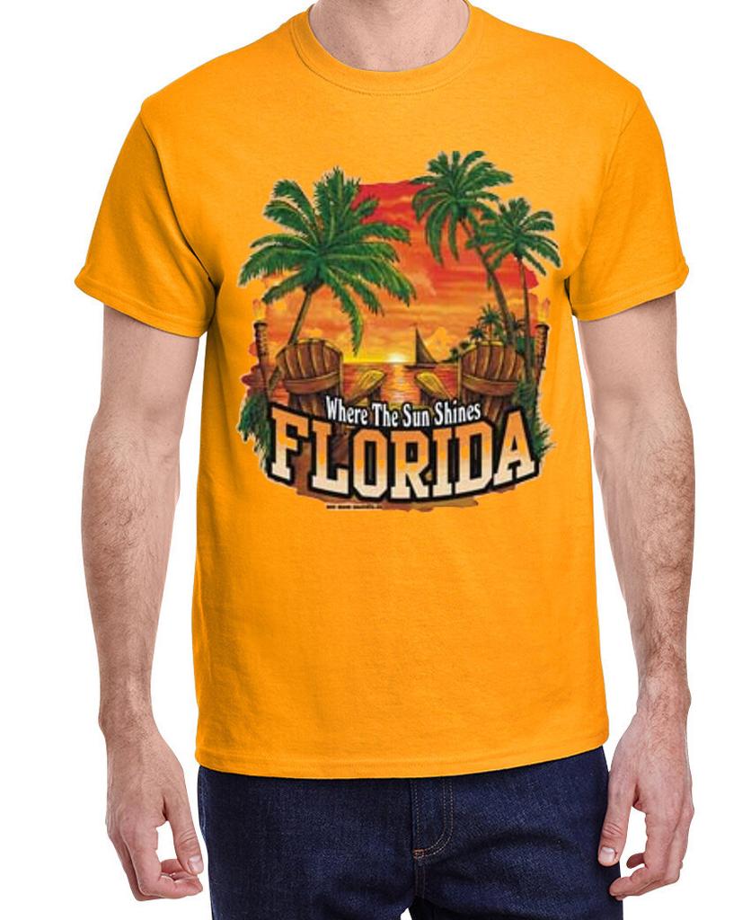 Florida Souvenir T-Shirt Mens Graphic Tee Clothing Apparel Gifts