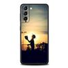 Мягкий ТПУ чехол для телефона Samsung Galaxy S25 S24 S23 S22 S21 Ultra S20 FE 5G S10 S10E Plus Бейсбол Черный Чехол