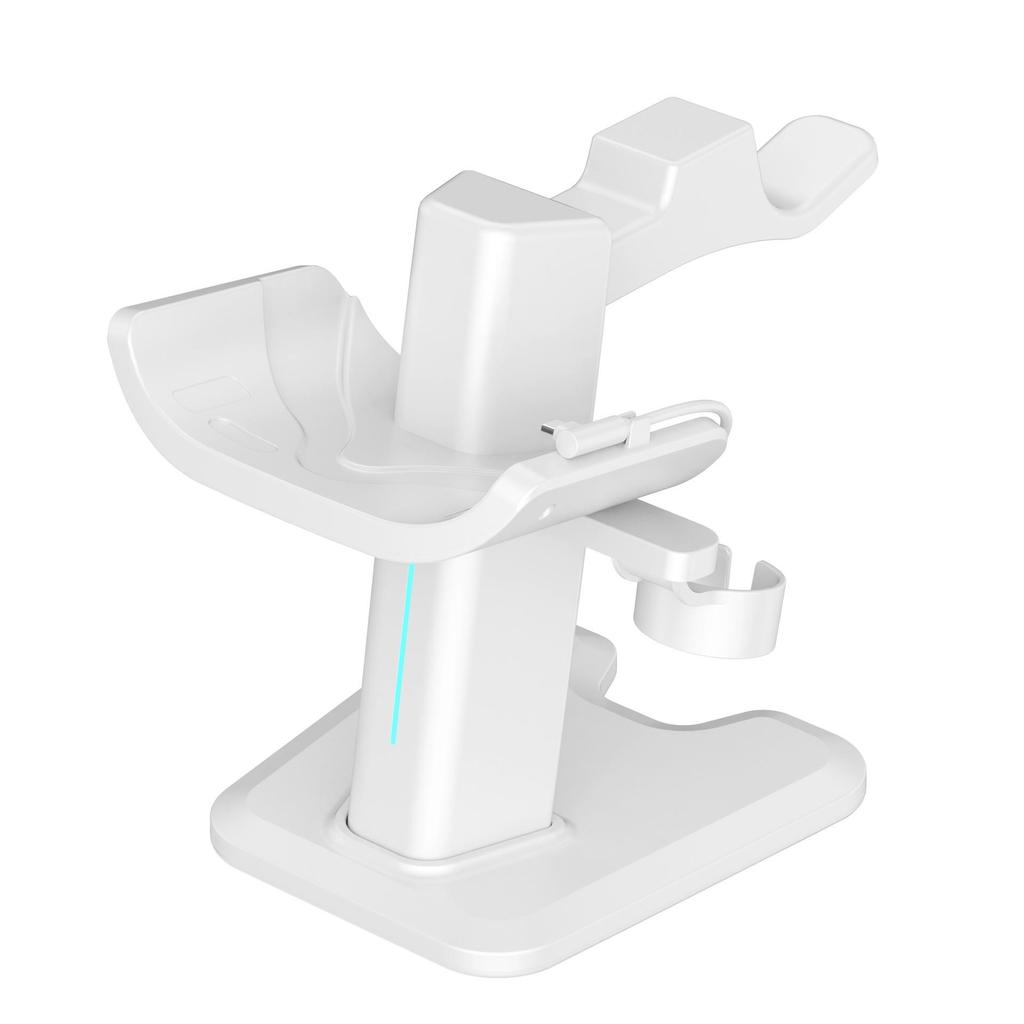Для Meta Quest 3S/3/2 Подставка для зарядки Vision Pro Подставка для хранения RGB Контроллер подсветки Аксессуары VR