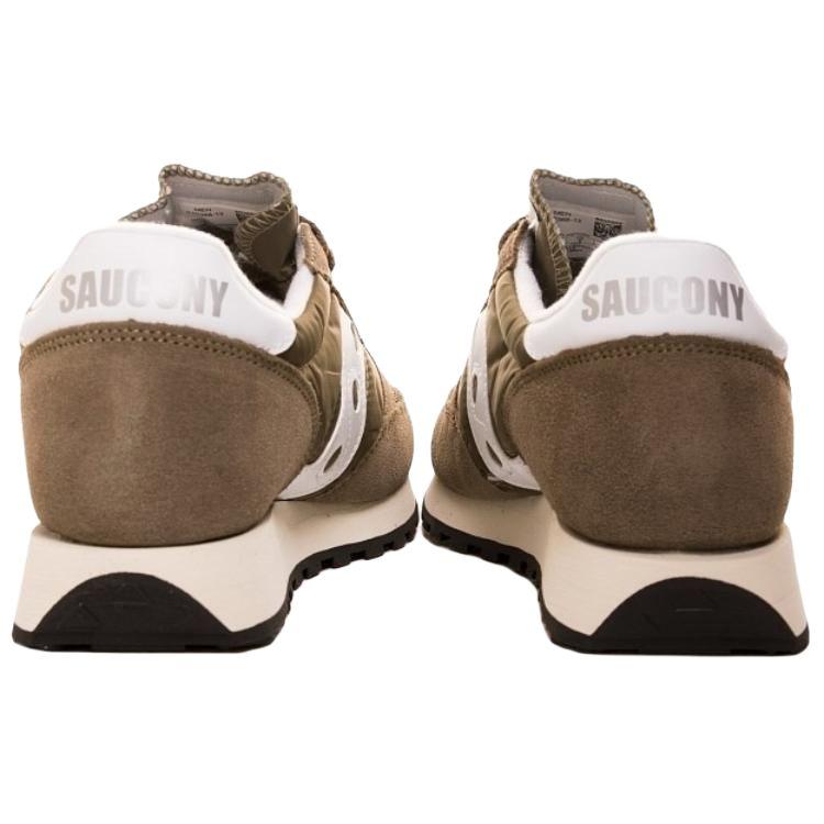 SAUCONY Джаз Оригинальные Винтажные Оливковые Мужские Кроссовки Коричневые Белые S70368-13
