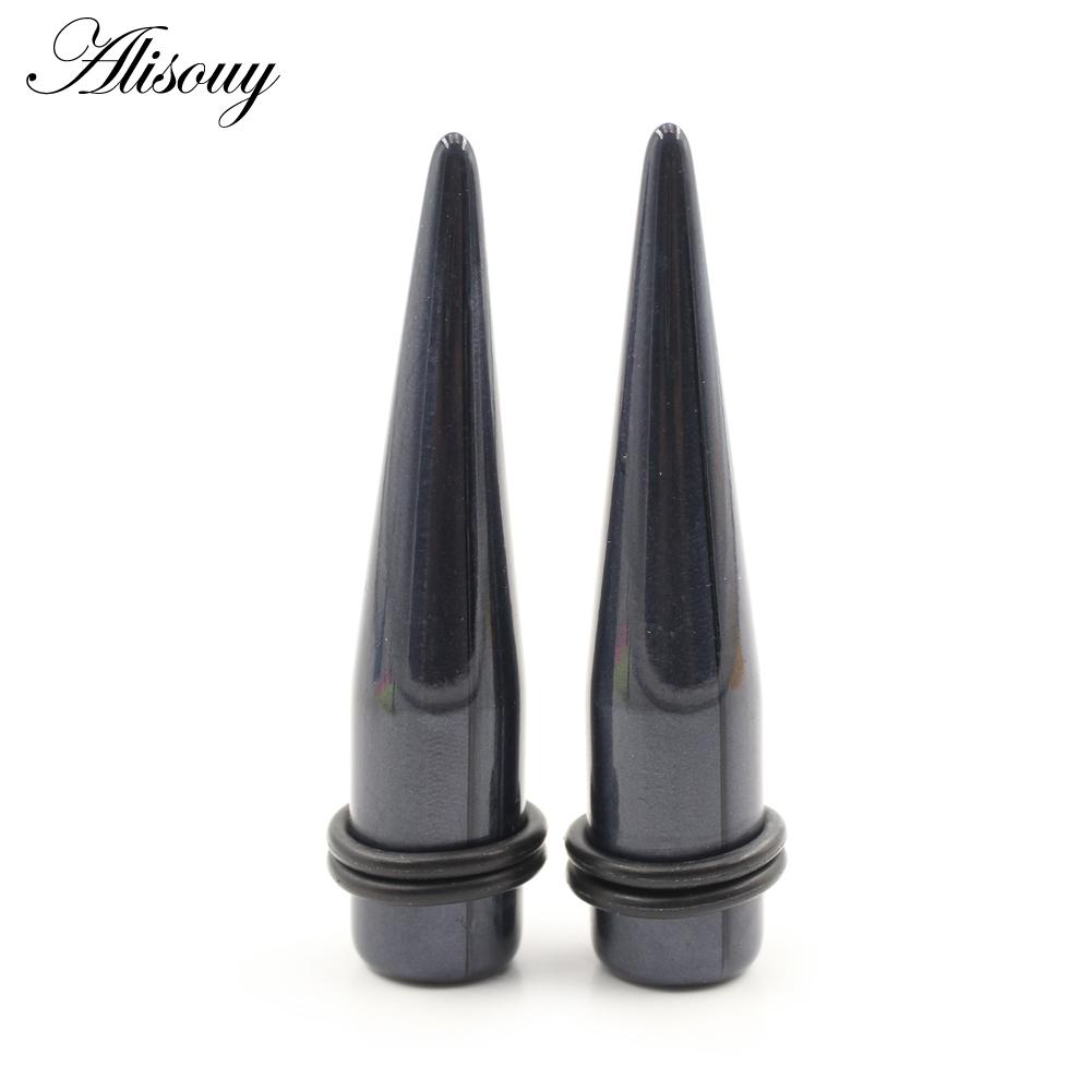 Alisouy 2 шт. жемчужный цвет акриловый конус ушной конус туннельный заглушка расширитель плоти растяжитель серьги калибры пирсинг украшения для тела