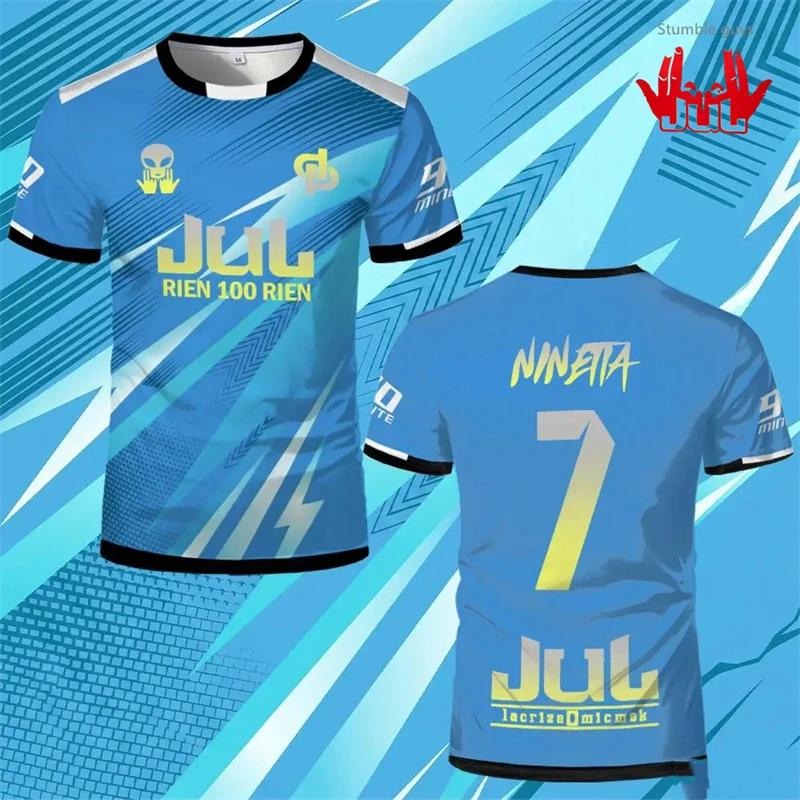 2026 Hot Selling 3D Printed Summer Jul Toto Et Ninetta Jersey Outdoor Sports Breathable Quick-Drying Soccer T-Shirt Adult Short Sleeve T-Shirt