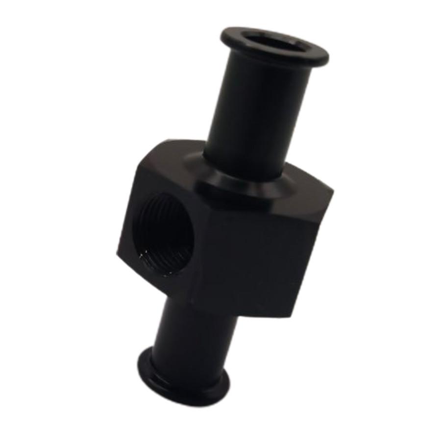 Fuel Nitrous Pressure Gauge Adapter 3/8" Hose 1/8" Npt Port Aluminum Universal