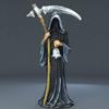 Holy Death Statue Standing Religious Decorative Figurine Grim Reaper Holding Scythe Statue Altar Halloween
